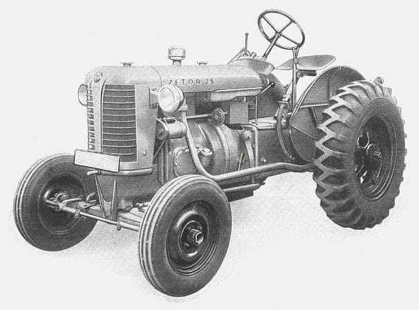 Zetor 25 z pierwszych serii dostarczanych do Polski w latach 1948-1949